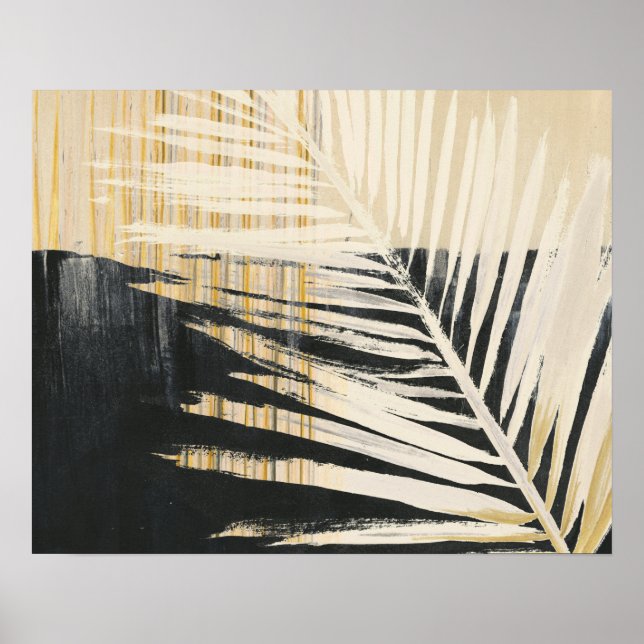 Golden Raffia - Handflatan Fronds Poster (Framsidan)