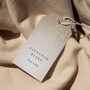 Golden Rain Anpassningsbar Business eller Boutique Presentetikett