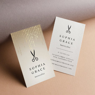 Golden Rain Hairstylist Visitkort