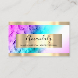 Golden Ram Event Planner Ombre Blue Rosa Visitkort