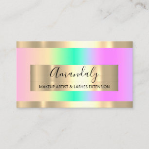 Golden Ram Event Planner Ombre Pastel Visitkort