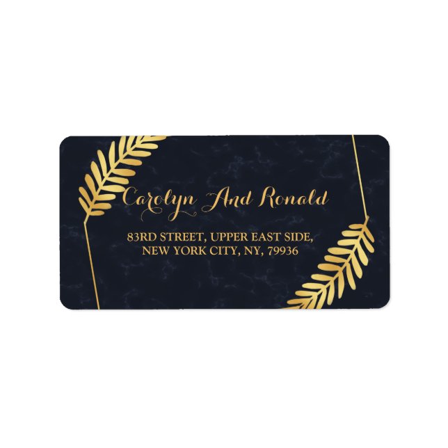 Golden Ram flottan bak Adressetikett (Framsidan)