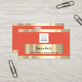 Golden Ram Mode Boutique Shop QR CODE Logotyp Visitkort