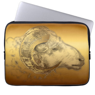 Golden Ram Sheep kinesiskt nyår 2015 - Laptop Fodral