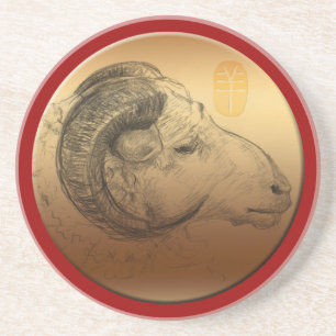 Golden Ram Year - Chinese Astrology Underlägg