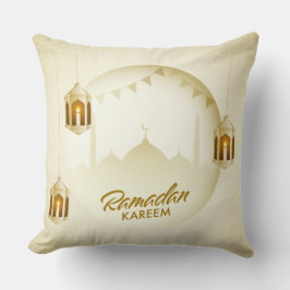 Golden Ramadan Kareem Pillow Kudde