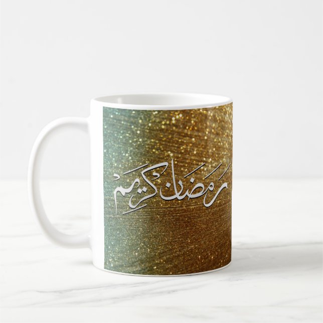 Golden Ramadhan Kareem Kaffemugg (Vänster)