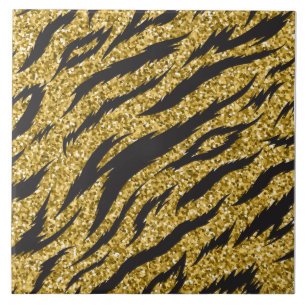 Golden rand print, tiger rand mönster kakelplatta