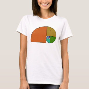 Golden Ratio Elephant - Fibonacci Spiral 2 T Shirt