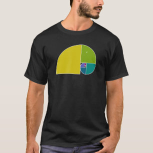 Golden Ratio Elephant Fibonacci Spiral 3 Fläkt Rol T Shirt