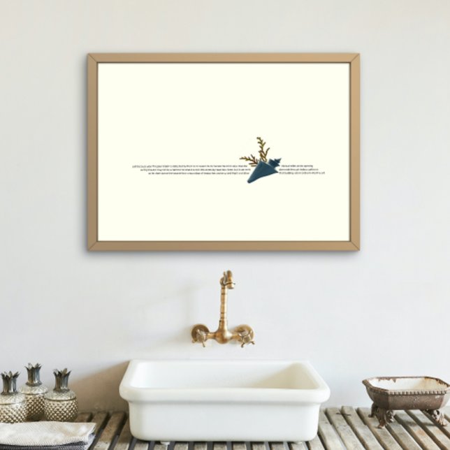 Golden ratio estetisk wabi sabi kustväggkonst poster (Golden ratio aesthetic wabi sabi coastal wall art for bathroom decor)