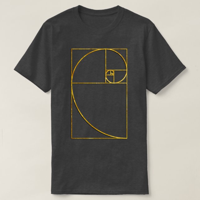 Golden Ratio Helig Fibonacci Spiral 1 T Shirt (Design framsida)