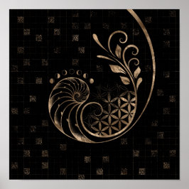 Golden Ratio - Helig Geometry Ornament Poster