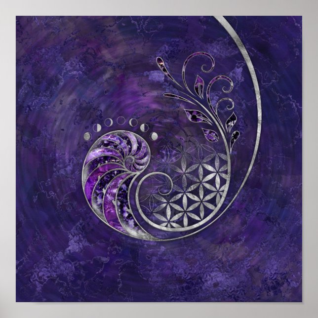 Golden Ratio - Helig Geometry Ornament Poster (Framsidan)