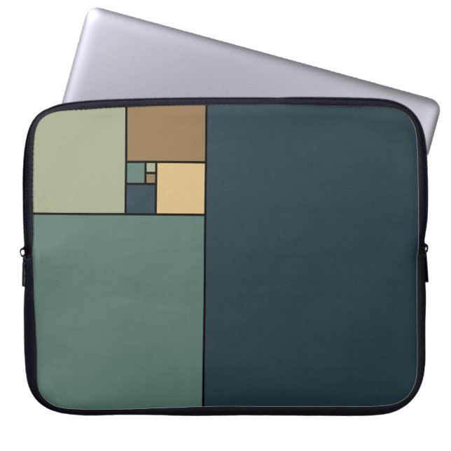Golden Ratio-kvadrater (Neutralter) Laptop Fodral (Framsidan)