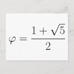 Golden ratio vykort