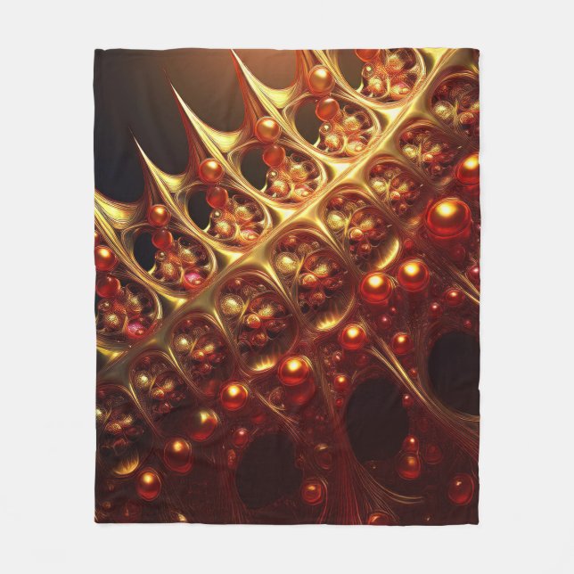 Golden Razor Vass Fractal Fleecefilt (Framsidan)