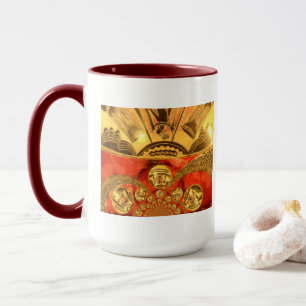 Golden Red African Tradition Mugg
