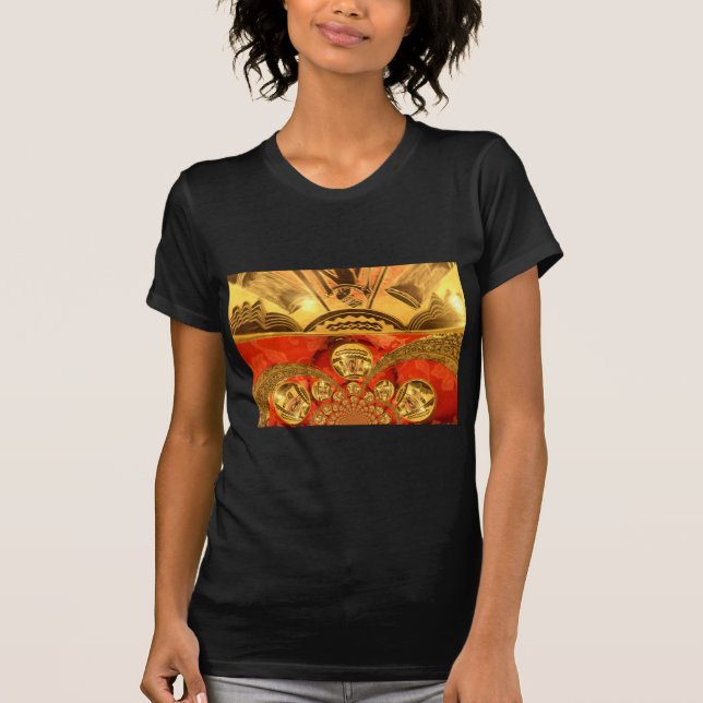 Golden Red African Tradition T-shirt (Framsida)