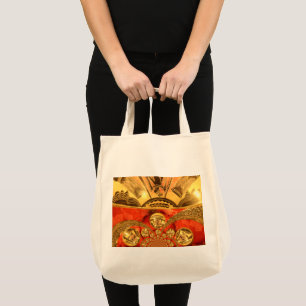 Golden Red African Tradition Tygkasse