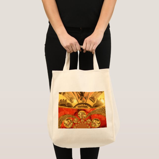 Golden Red African Tradition Tygkasse (Framsida (produkt))