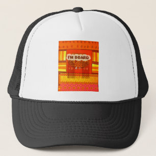 Golden Red African Traditional Färg Funny Am bor Truckerkeps