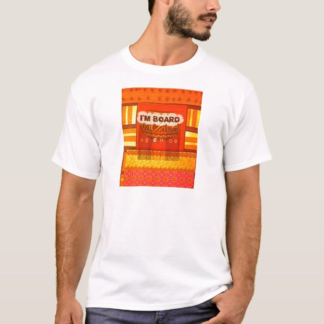 Golden Red African Traditional Färg Roligt är uttr Tee (Framsida)