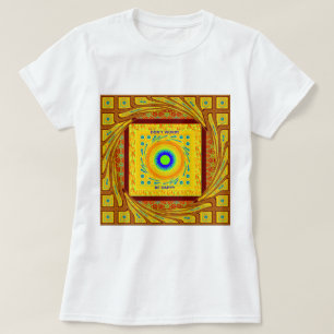 Golden Red African Traditional Färg T-shirt