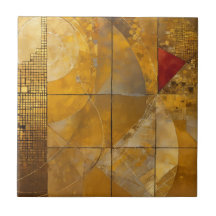 Golden, Red och Blue Geometric Heaven