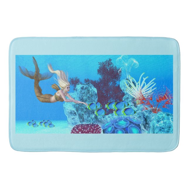 Golden Reef Sjöjungfru Badrumsmatta (Framsidan)