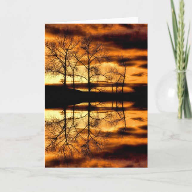 Golden Reflection Card Kort (Framsida)