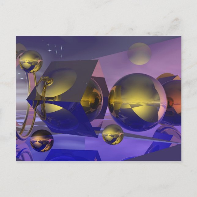 Golden-reflektionskort Vykort (Framsida)