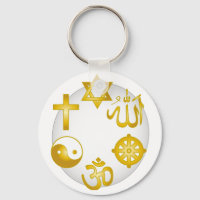 Golden Religiösa-symboler i cirkel
