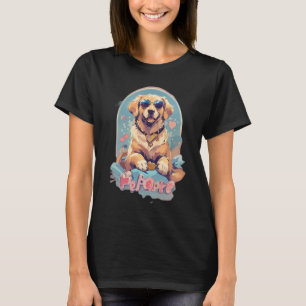 Golden Reparant med solglasögon T Shirt
