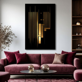 Golden Resonance Canvastryck