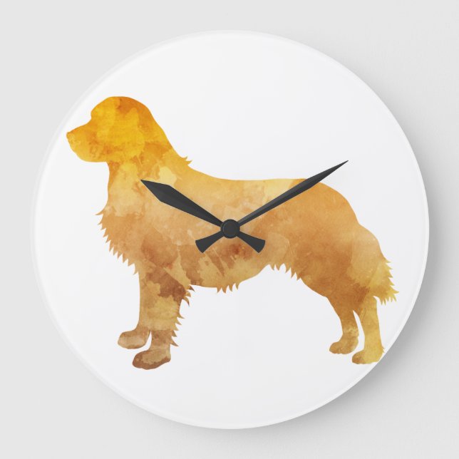 Golden Retricher Stor Klocka (Framsida)