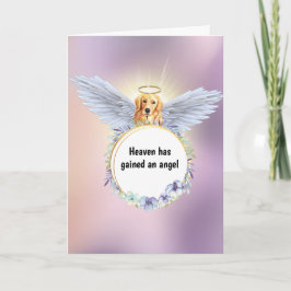 Golden Retrieve ängelblommans andningsdamm rosa hi Kort