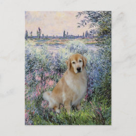 Golden Retriever10 - Seine Vykort