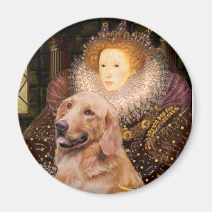 Golden Retriever #1 - drottning Elizabeth I Magnet