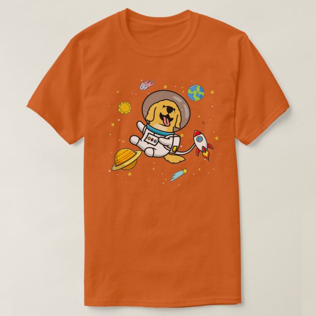 Golden Retriever (1) T Shirt (Design framsida)