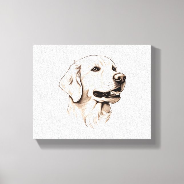 Golden Retriever 2 Canvastryck (Framsida)