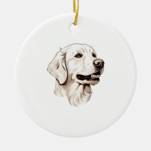 Golden Retriever 2 Julgransprydnad Keramik