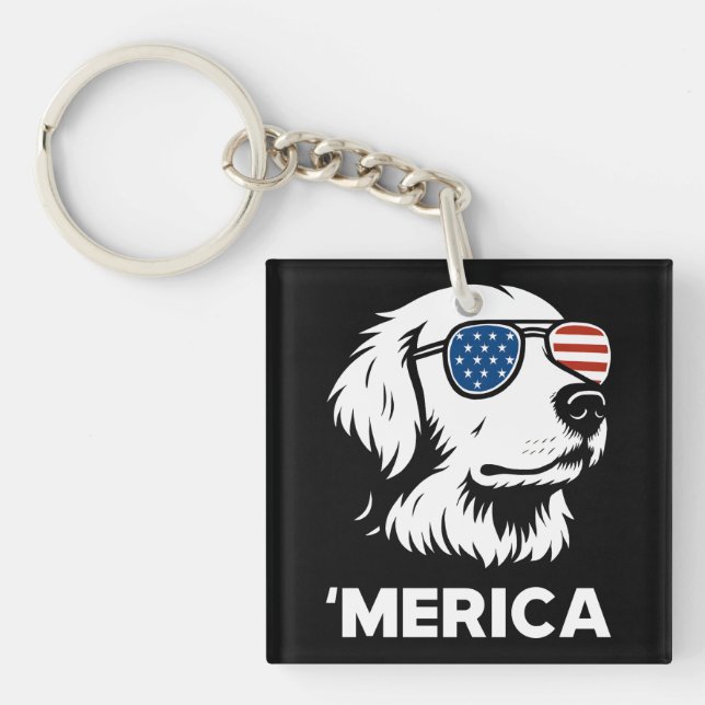 Golden Retriever 4:e juli Merica (Framsidan)