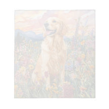 Golden Retriever - 5,5 x 6-tums Anteckningsblock