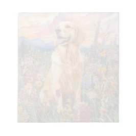 Golden Retriever - 5,5 x 6-tums Anteckningsblock