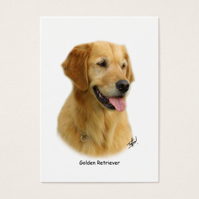 Golden Retriever 9K011D-08 Visitkort (Framsidan)