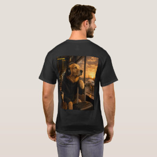Golden Retriever Airport Resenär T-Shirt