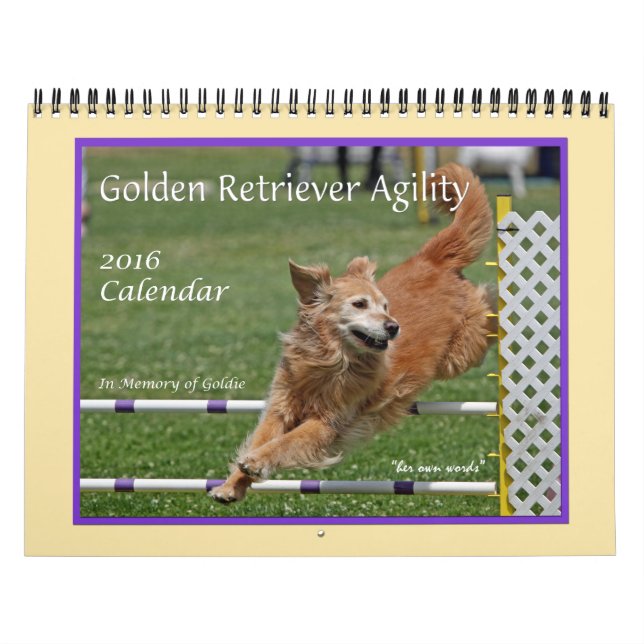 Golden Retriever-algitetskalender Kalender (Omslag)