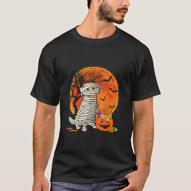 Golden Retriever Älskare Hund Funny Halloween T Shirt (Framsida)