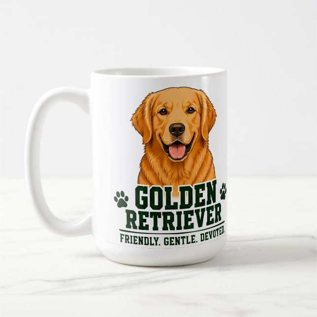 🐾 Golden Retriever-älskare 🐾 Kaffemugg (Vänster)